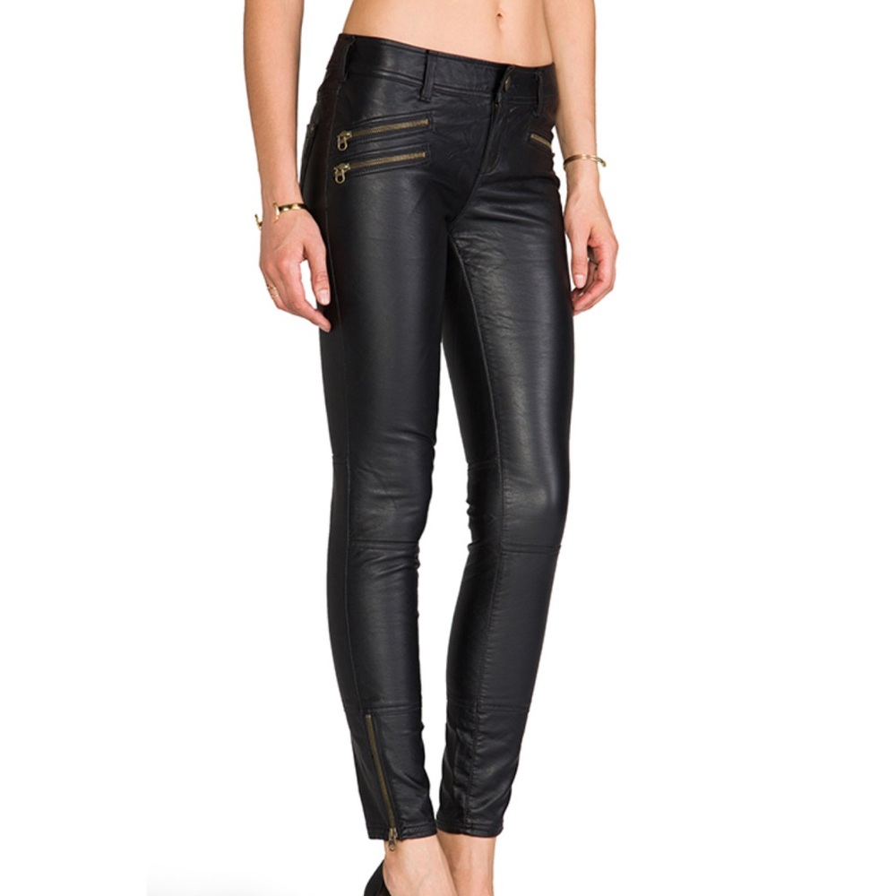NWT Free People Skinny Vegan Leather Moto Pant